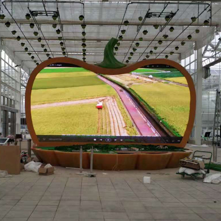 现代农业种植基地南瓜状异形P3全彩LED显示屏幕